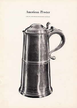 American Pewter, Garvan and Other Collections at Yale