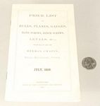Reprint:  July 1859 Hermon Chapin Price List